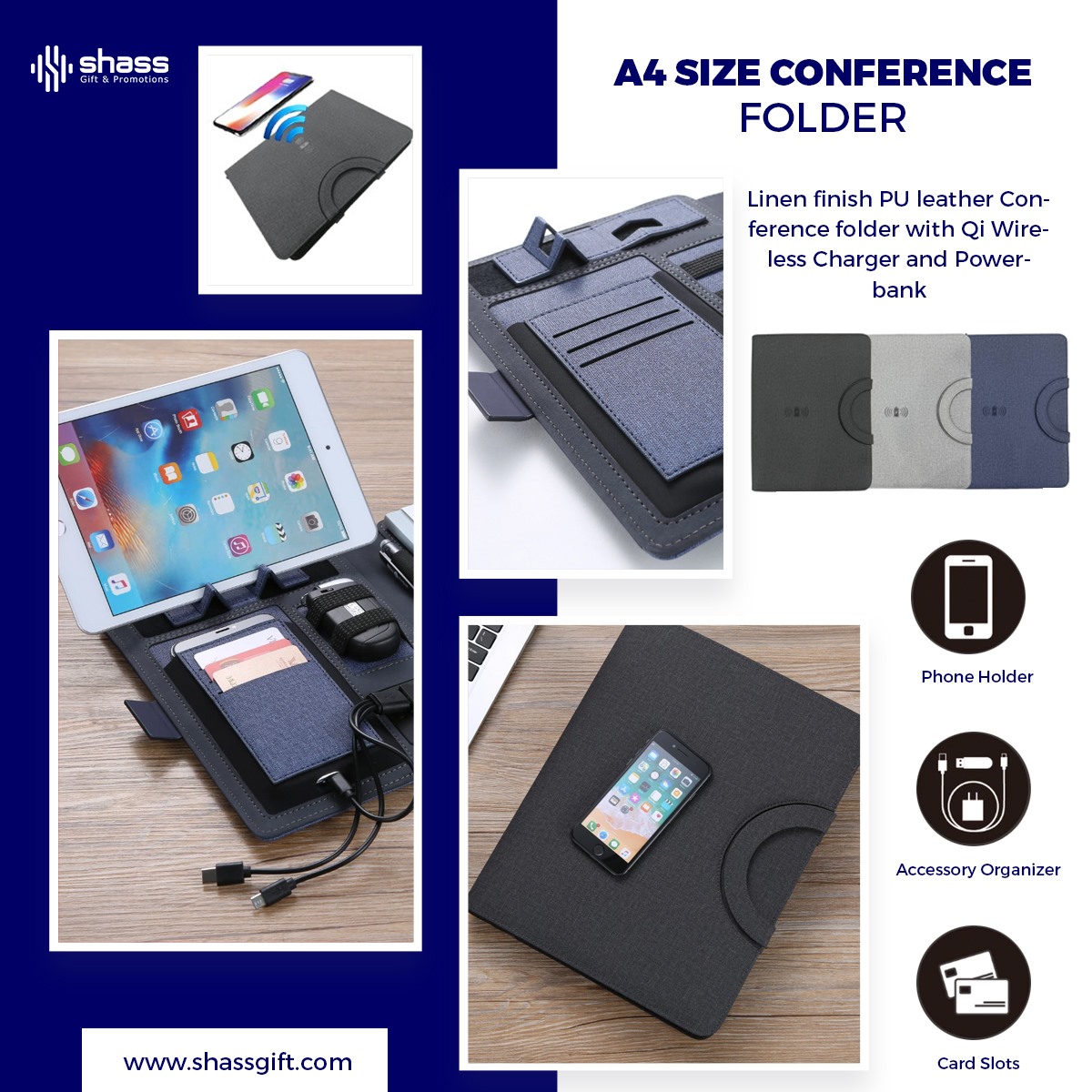 P U Leather Conference Folder